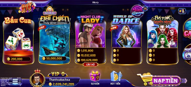 Cổng game bài đổi thưởng online uy tín Rikvip