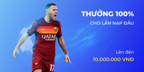 Thưởng 100% lần nạp đầu tiên