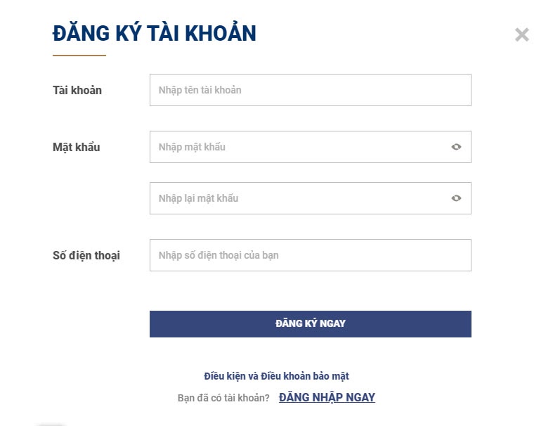 Đăng ký tài khoản tại nhà cái 388bet đơn giản