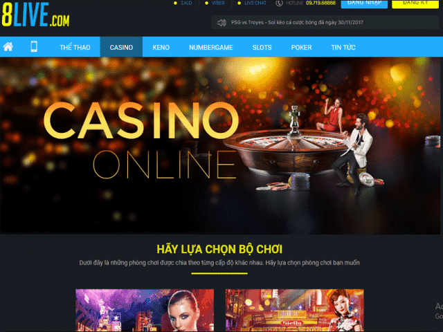 Nhà cái 8Live cung cấp đa dạng sản phẩm cá cược thể thao