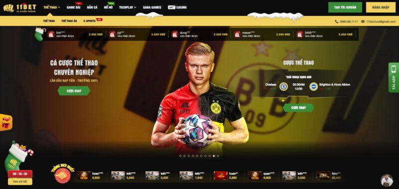 Nhà cái bóng đá uy tín 11bet