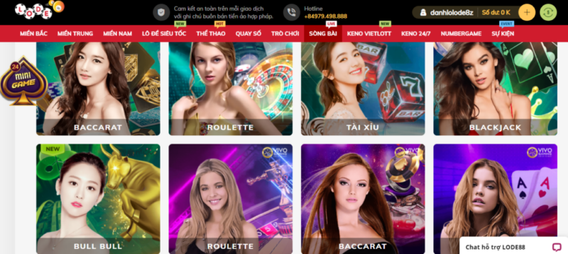 Sòng bài tại Lode88