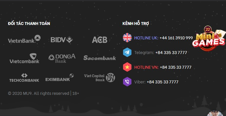 Các kênh hỗ trợ chăm sóc từ nhà cái MU9