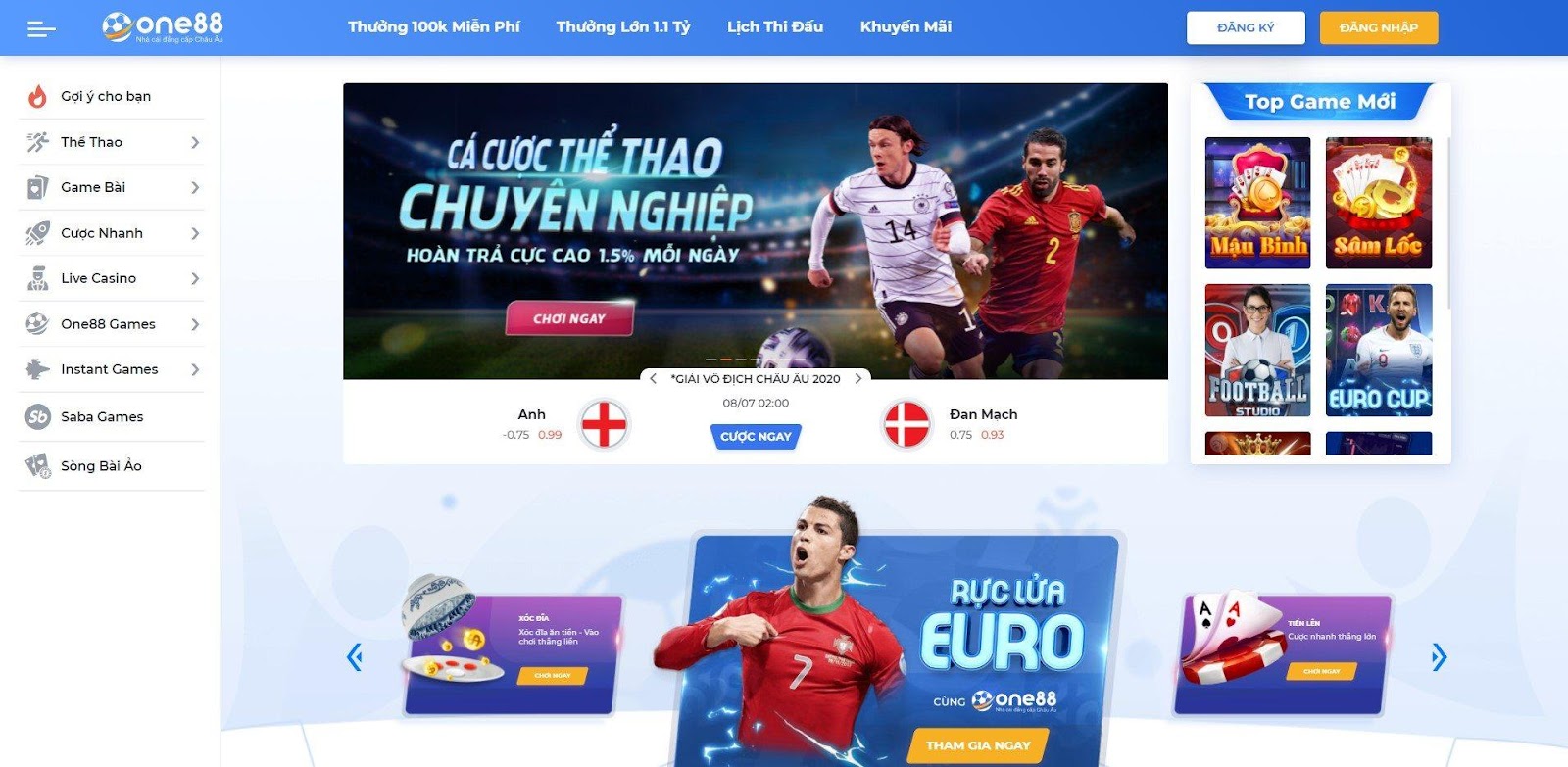 Dễ dàng truy cập và tham gia cá độ tại nhà cái One88