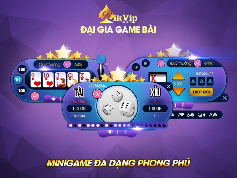 Game Rikvip giao diện đẹp mắt, âm thanh sinh động