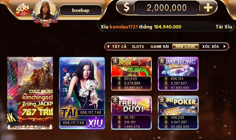 Slotgame ở nhà cái Sunwin