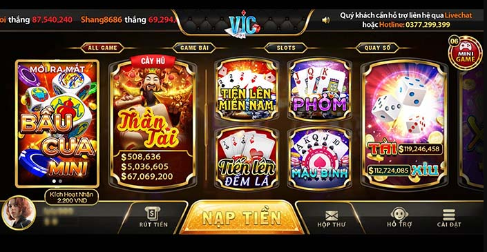 VicWin cung cấp đến anh em nhiều trò chơi cực kỳ hấp dẫn