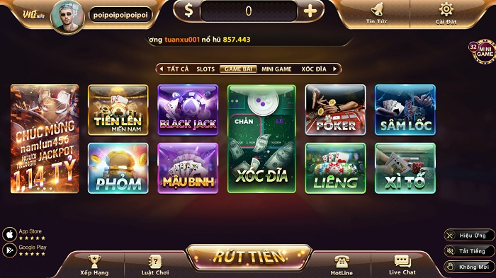 Game bài tại Vin Win
