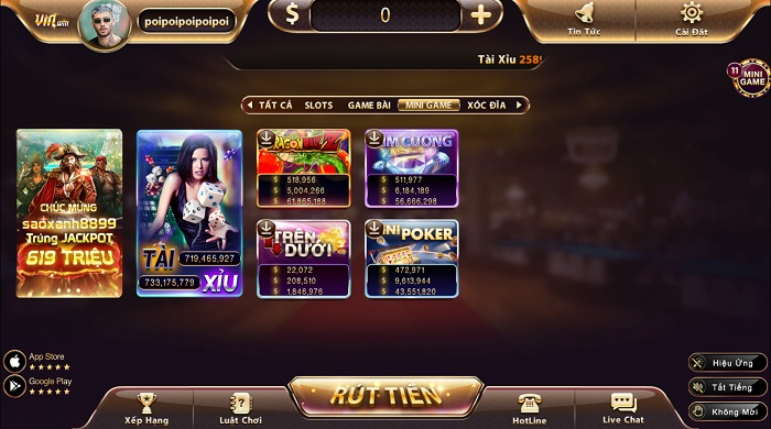 Mini Game tại Vin Win