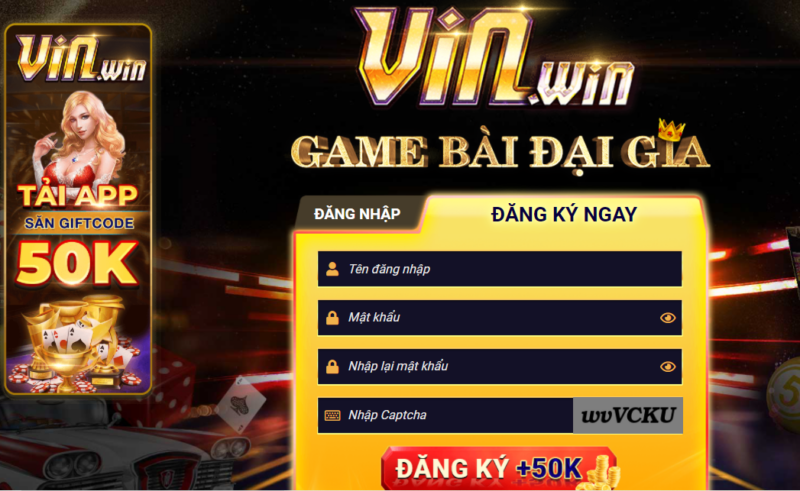 Đăng ký tài khoản Vin Win
