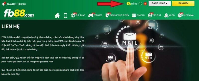 Cách để liên hệ với nhà cái khi gặp sự cố