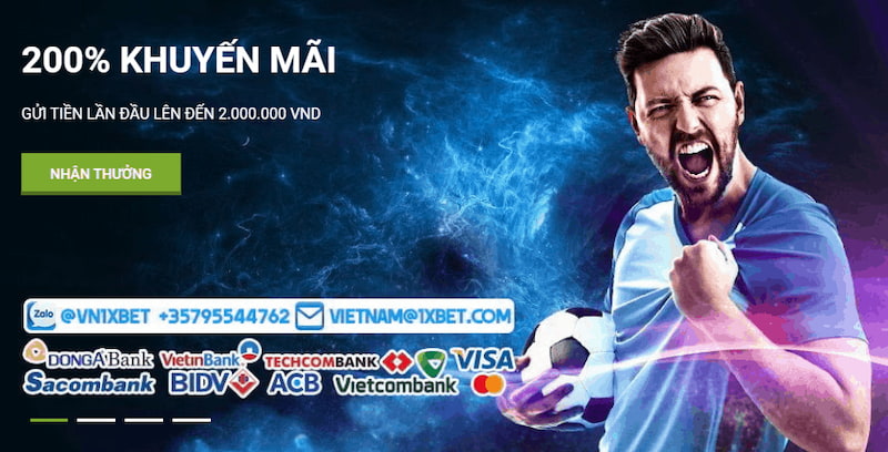 1xbet Chương trình khuyến mãi khủng