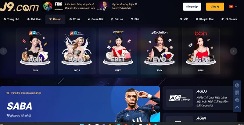 j9 Các trò chơi CASINO tại nhà cái J9