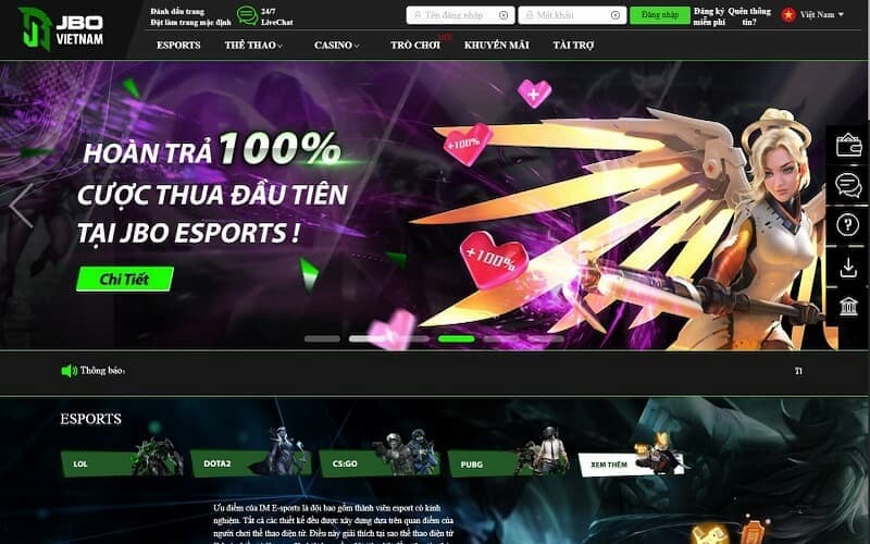 Hoàn trả 100% tiền cược Hoàn trả 100% tiền cược