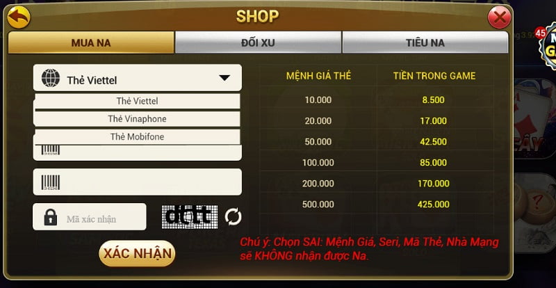 Nạp và rút tiền tại nhà cái 