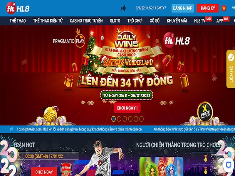 HL8 – Nhà cái cá độ đổi thưởng không thể bỏ lỡ trong năm 2022