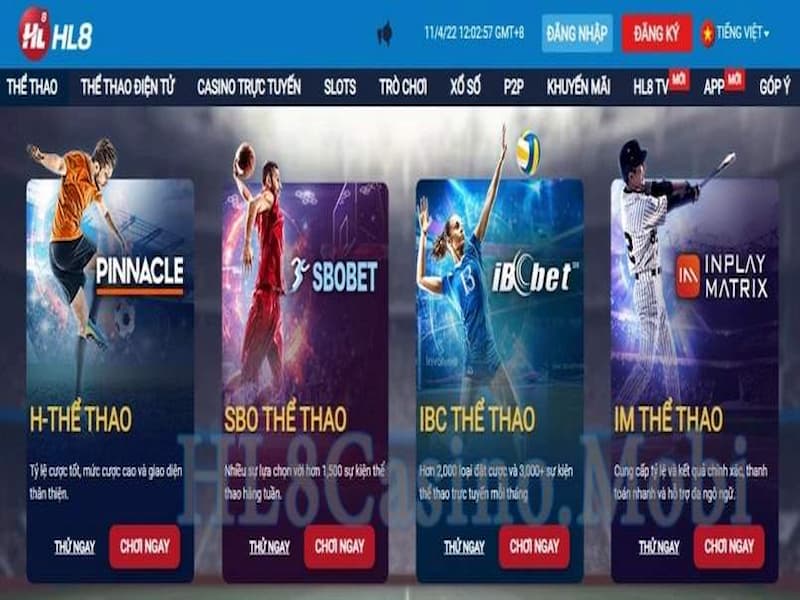 Cược thể thao tại HL8