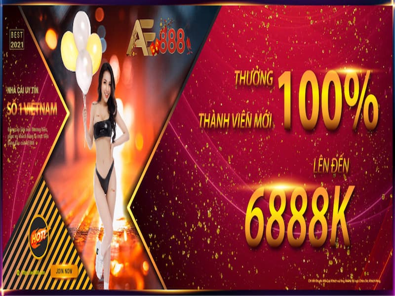 Khuyến mãi 100% cho cách thành viên mới tham gia vào Ae888