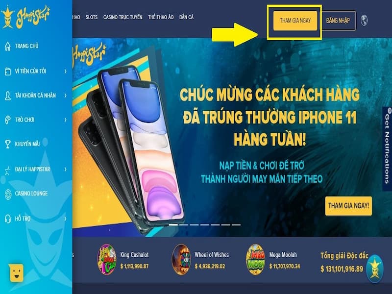 Hướng dẫn đăng ký tài khoản ở nhà cái Happistar