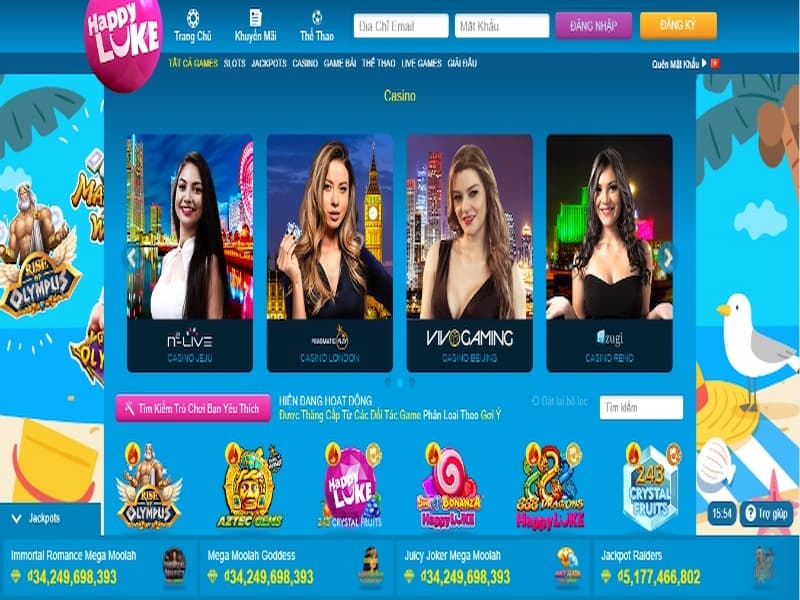 Live casino với 10 sảnh chơi hàng đầu