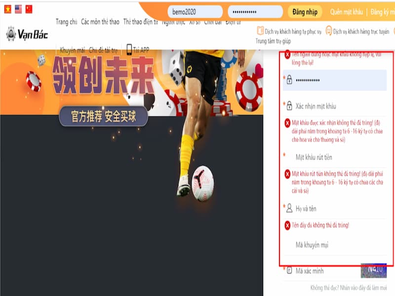 Hướng dẫn đăng ký tài khoản ở manbetx