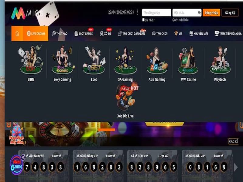 Live casino với các tựa game hay nhất hiện nay