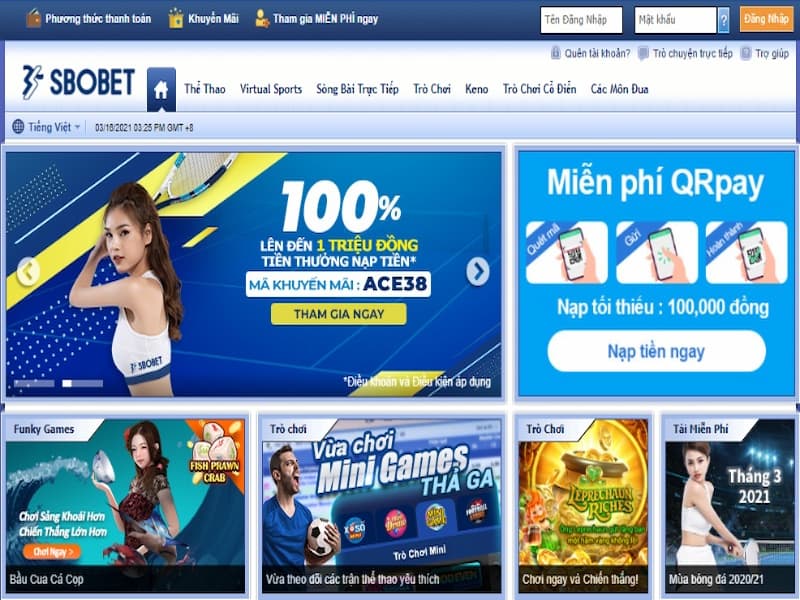 Khuyến mãi sbobet hiện đang triển khai