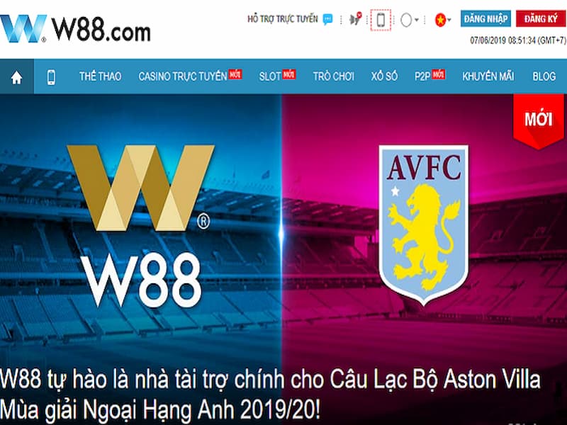 Ứng dụng W88 có lượt tải về dẫn đầu thị trường