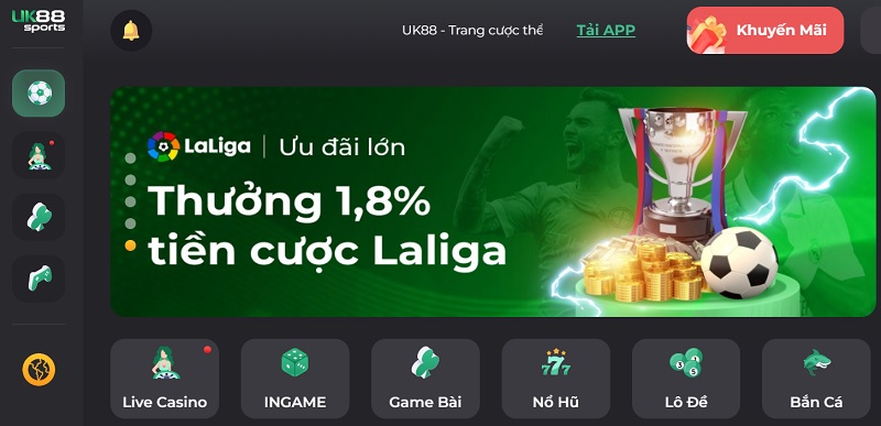 UK88 - Nhà cái cá cược hiện đại, đẳng cấp châu Á